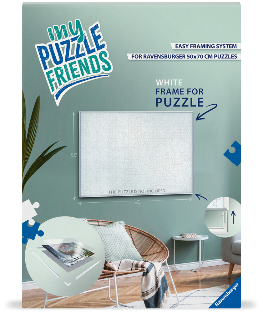 Puzzle-Rahmen weiß 1000 Teile, Format 70 x 50 cm main product photo