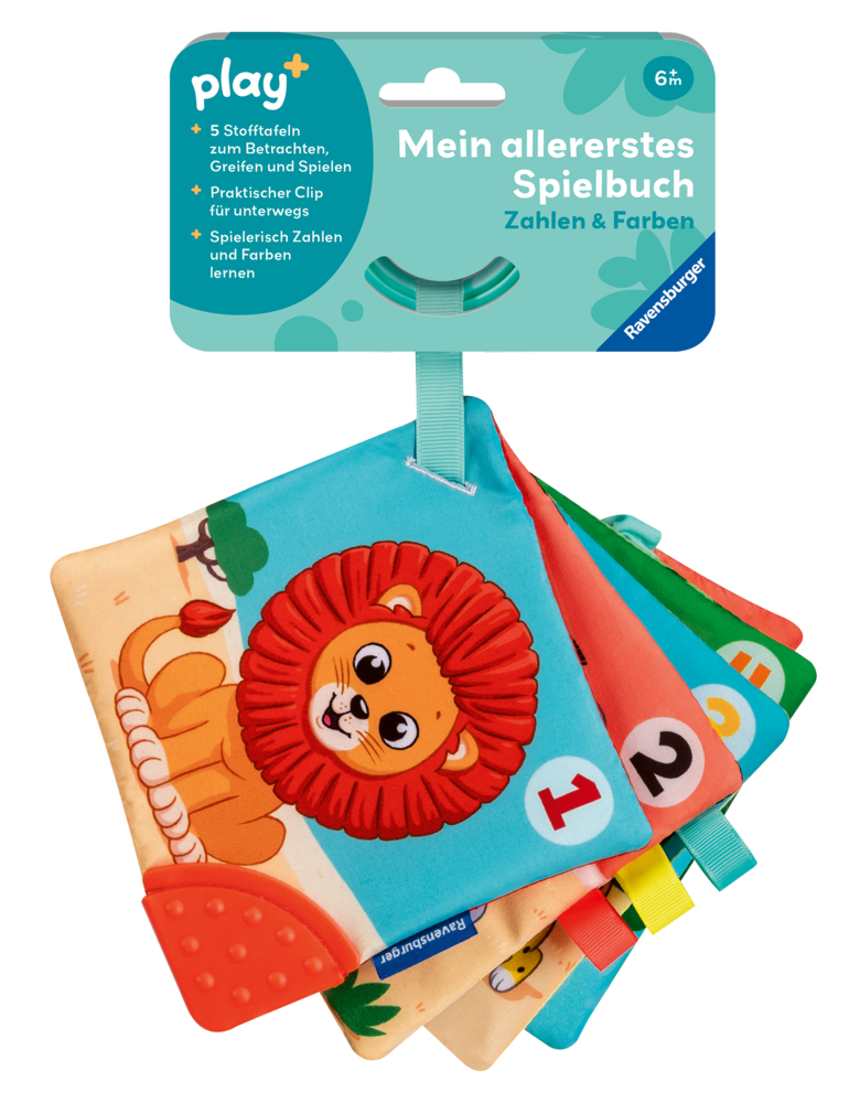 Play+ Mein allererstes Spielbuch: Zahlen und Farben (Stoffbuch) main product photo