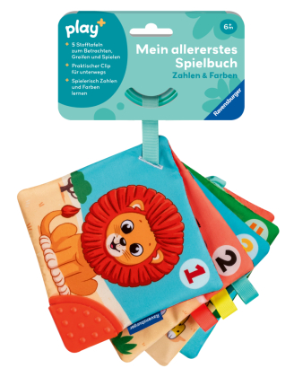 Play+ Mein allererstes Spielbuch: Zahlen und Farben (Stoffbuch)