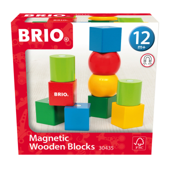 Magnetische Holzbausteine