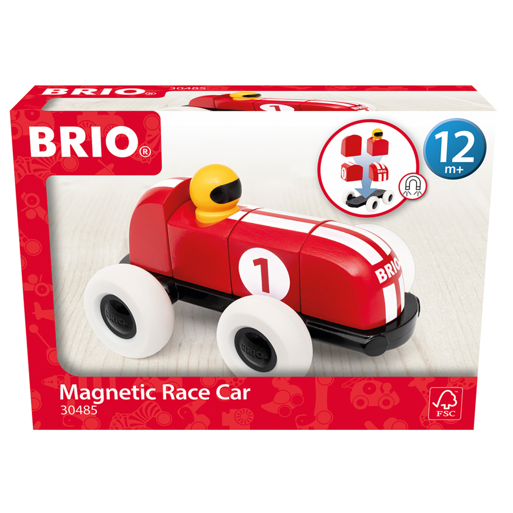 Rennwagen aus magnetischen Bausteinen main product photo