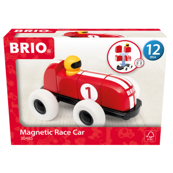 Rennwagen aus magnetischen Bausteinen