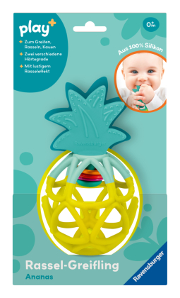 Play+ Rassel-Greifling: Ananas