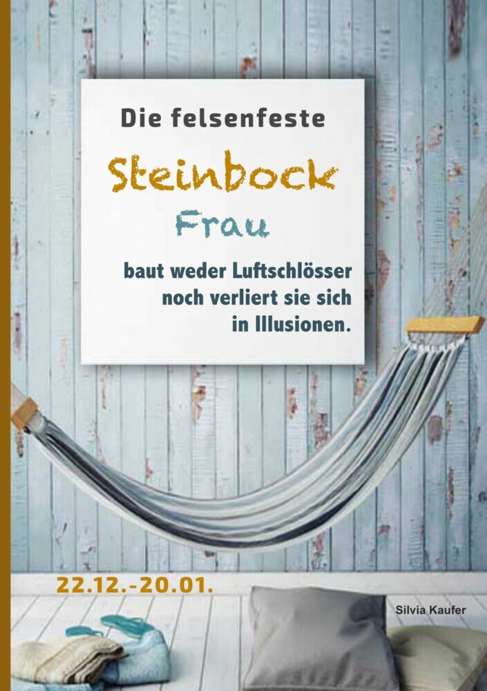 Die felsenfeste Steinbock Frau baut weder Luftschlösser noch verliert sie sich in Illusionen main product photo