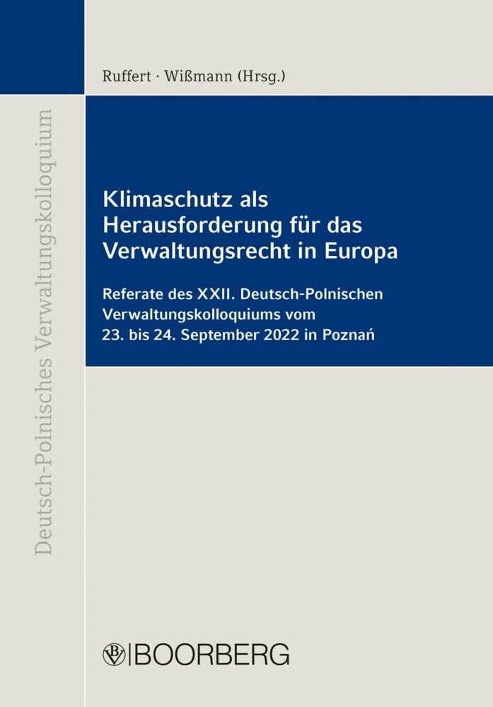Klimaschutz als Herausforderung für das Verwaltungsrecht in Europa main product photo