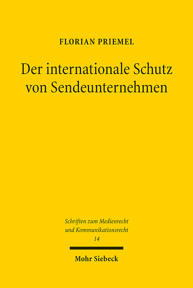 Der internationale Schutz von Sendeunternehmen main product photo