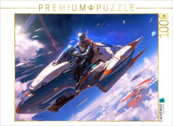 CALVENDO Puzzle Uneinholbar - Anime Science Fiction Speeder | 1000 Teile Lege-Größe 64x48cm Foto-Puzzle für glückliche Stunden