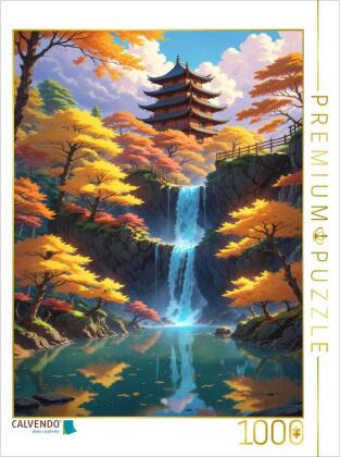 CALVENDO Puzzle Fantastische Anime Welten | 1000 Teile Lege-Größe 64x48cm Foto-Puzzle für glückliche Stunden