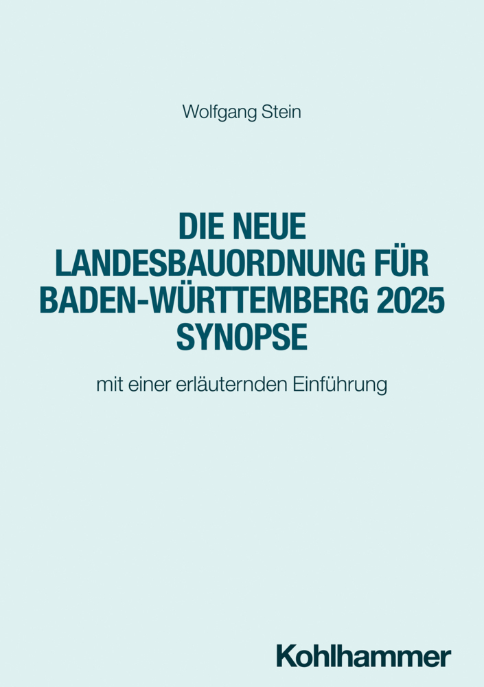 Die neue Landesbauordnung für Baden-Württemberg 2025 Synopse main product photo