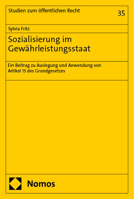 Sozialisierung im Gewährleistungsstaat main product photo