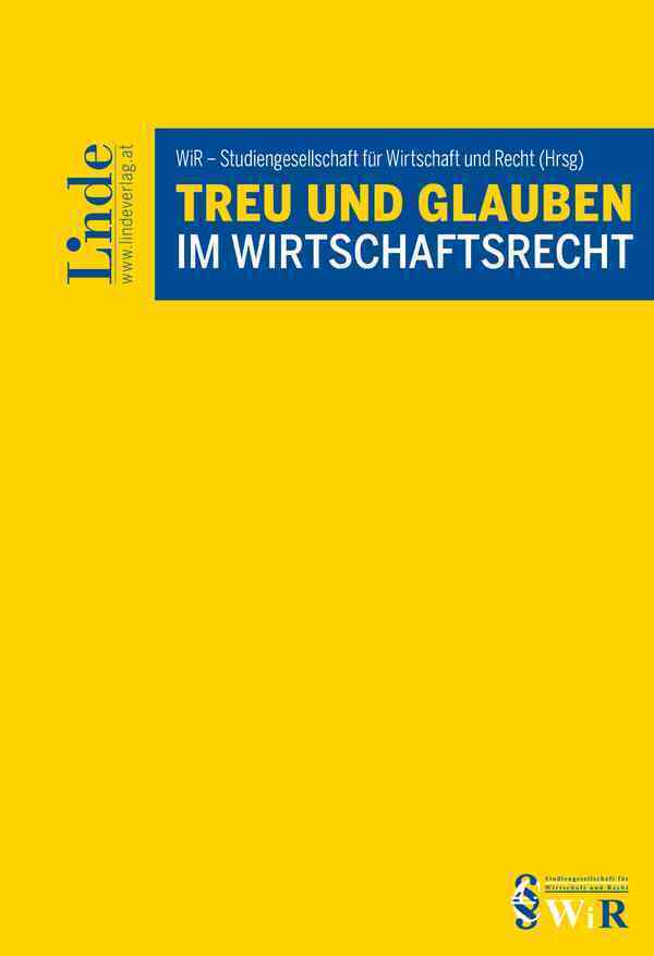 Treu und Glauben im Wirtschaftsrecht main product photo