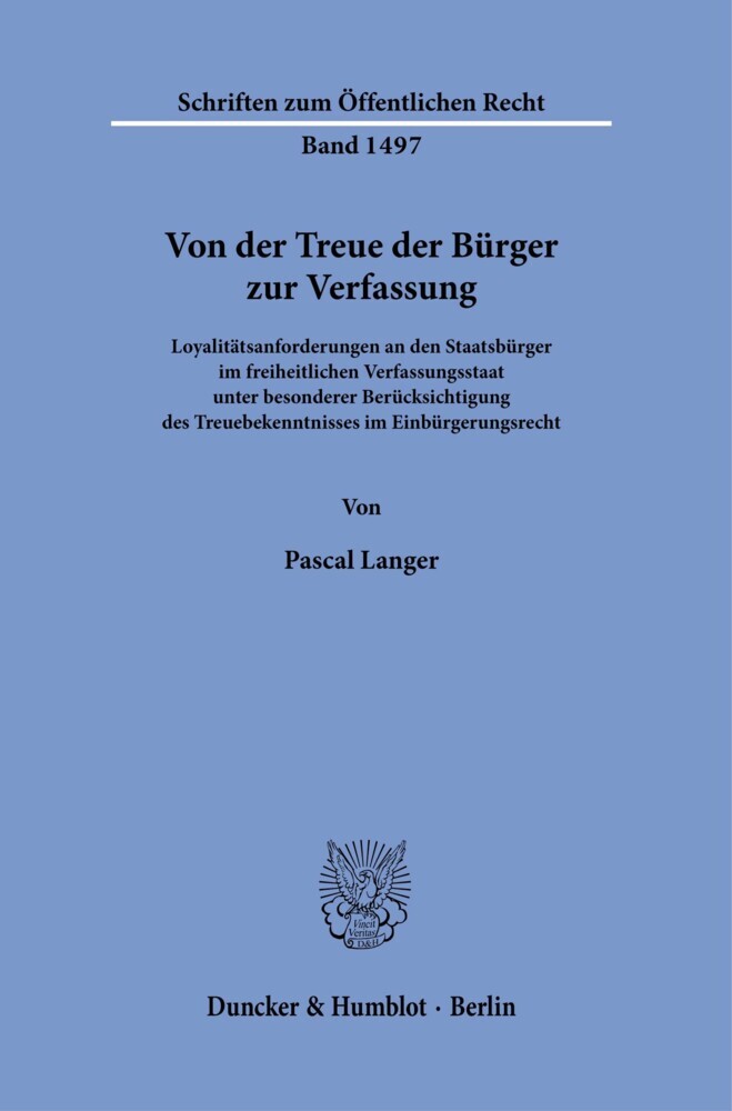 Von der Treue der Bürger zur Verfassung. main product photo