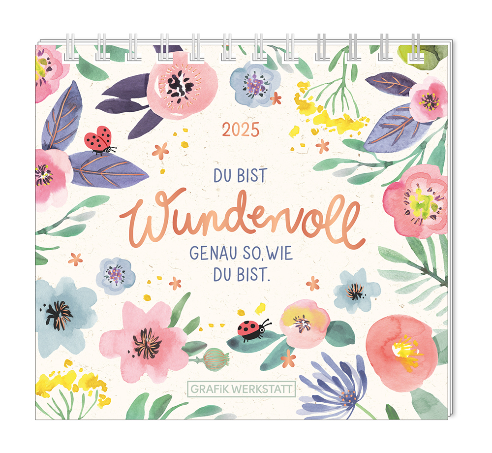 Mini-Kalender 2025 Du bist wundervoll main product photo