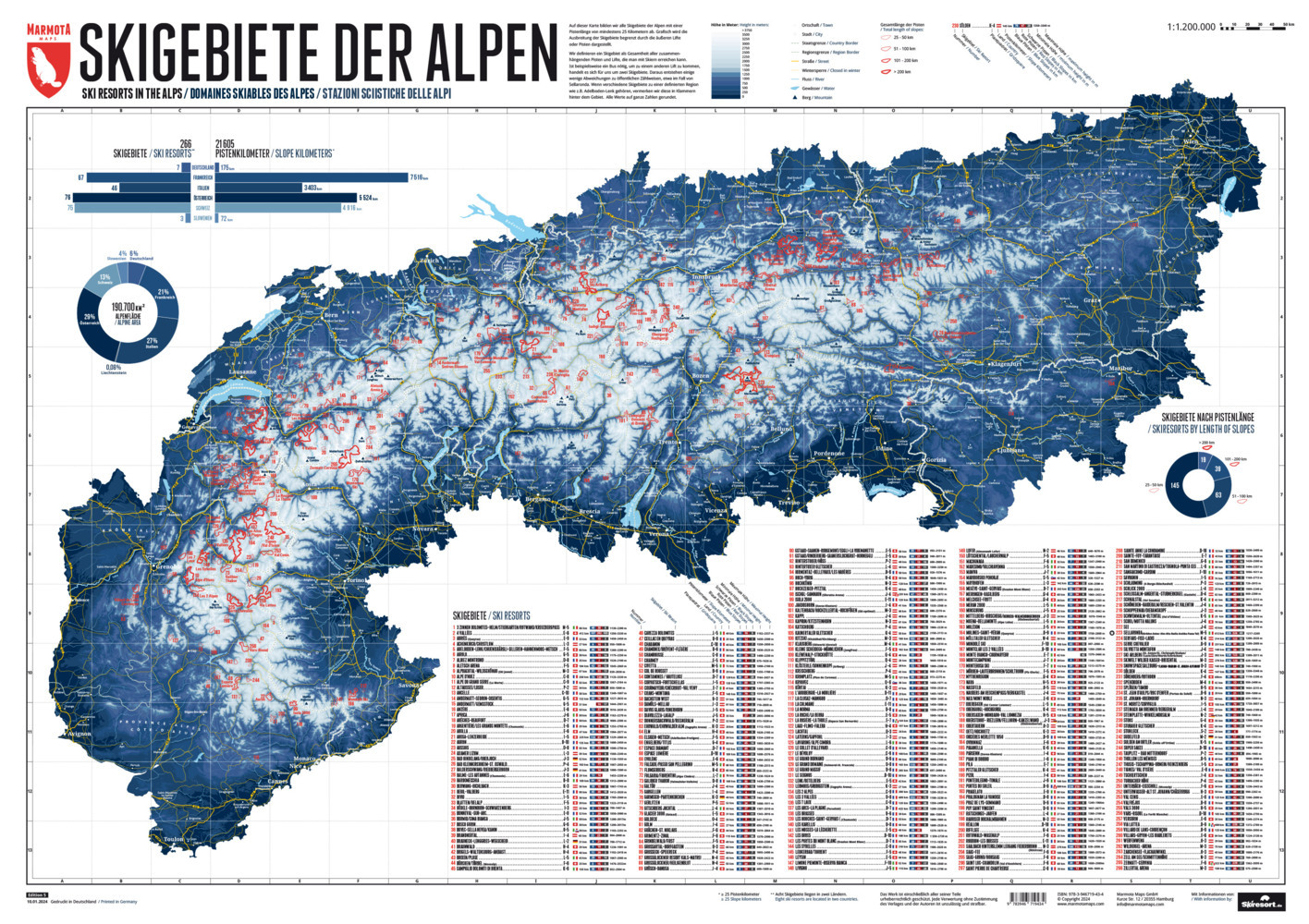 266 Skigebiete der Alpen main product photo