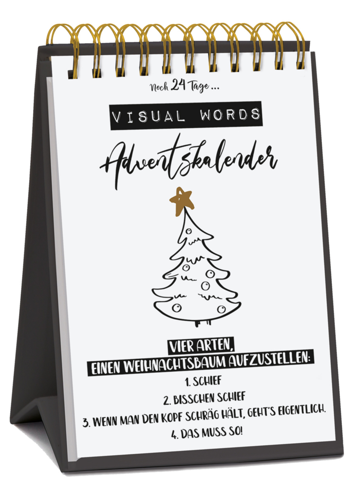 Tisch-Adventskalender »Visual Words« main product photo