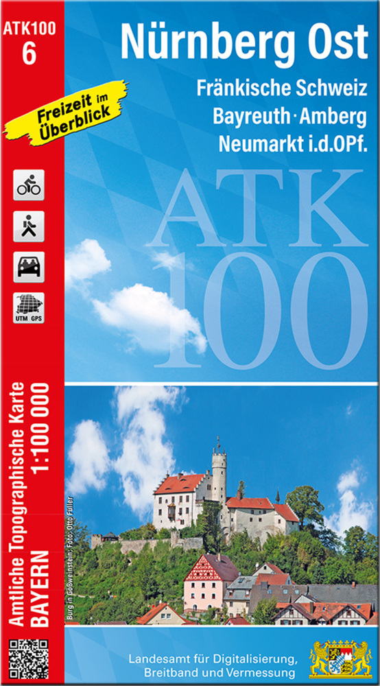 ATK100-6 Nürnberg Ost (Amtliche Topographische Karte 1:100000) main product photo