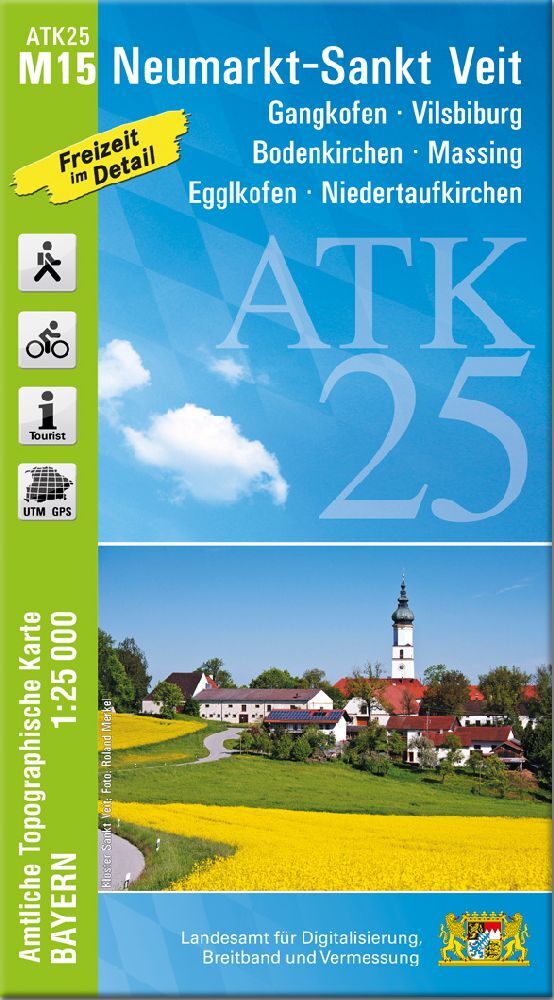 ATK25-M15 Neumarkt-Sankt Veit (Amtliche Topographische Karte 1:25000) main product photo