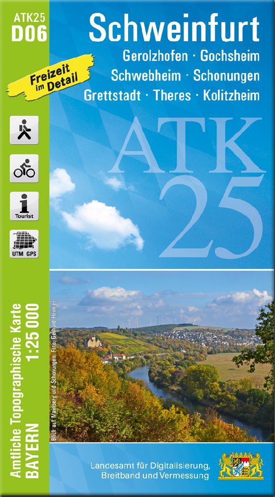 ATK25-D06 Schweinfurt (Amtliche Topographische Karte 1:25000) main product photo