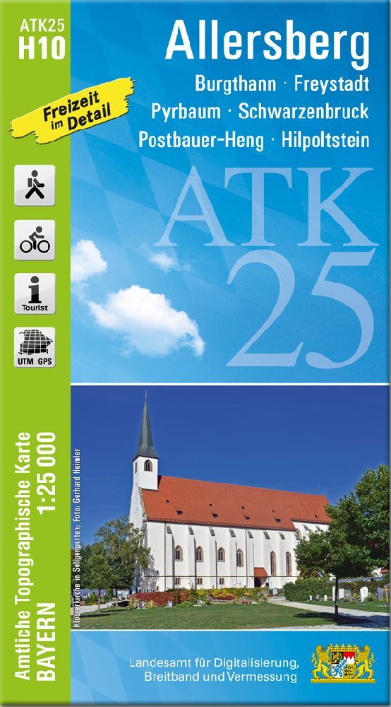 ATK25-H10 Allersberg (Amtliche Topographische Karte 1:25000) main product photo