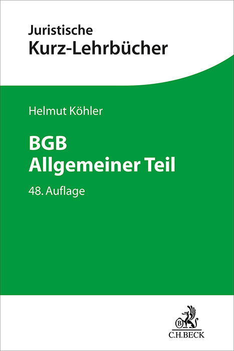 BGB Allgemeiner Teil main product photo