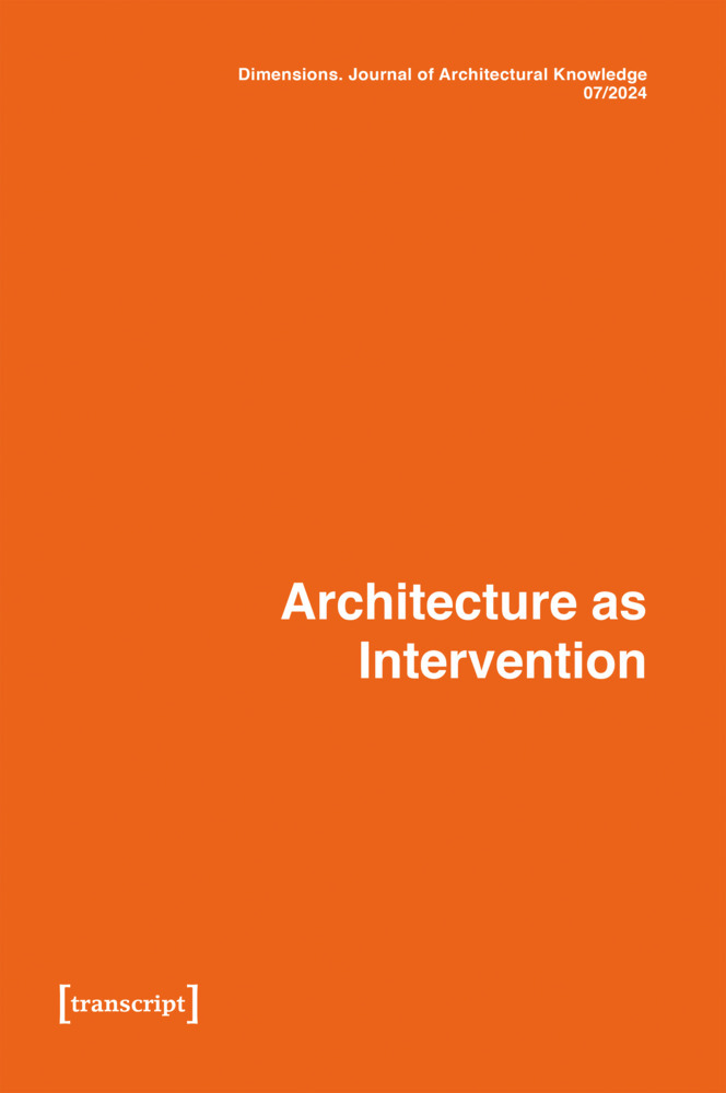Dimensions. Journal of Architectural Knowledge main product photo