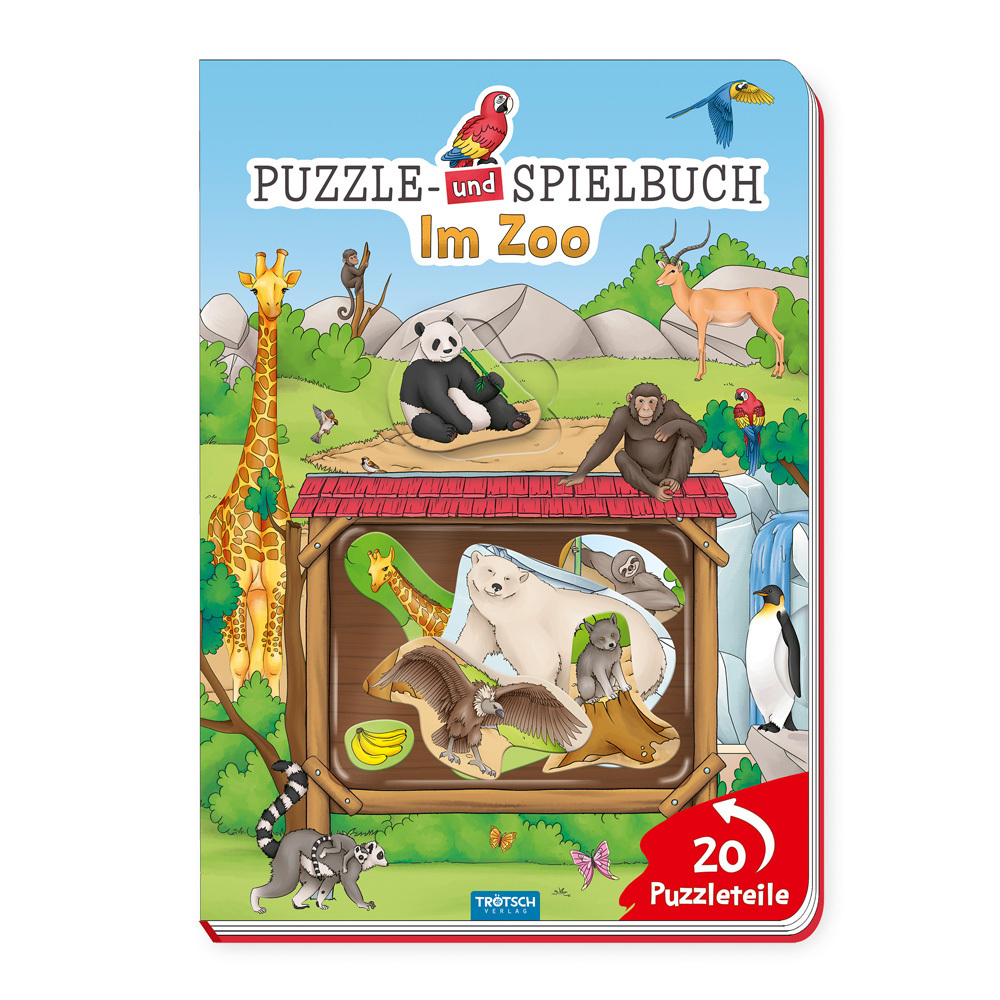 Trötsch Puzzlebuch Spielbuch Im Zoo main product photo