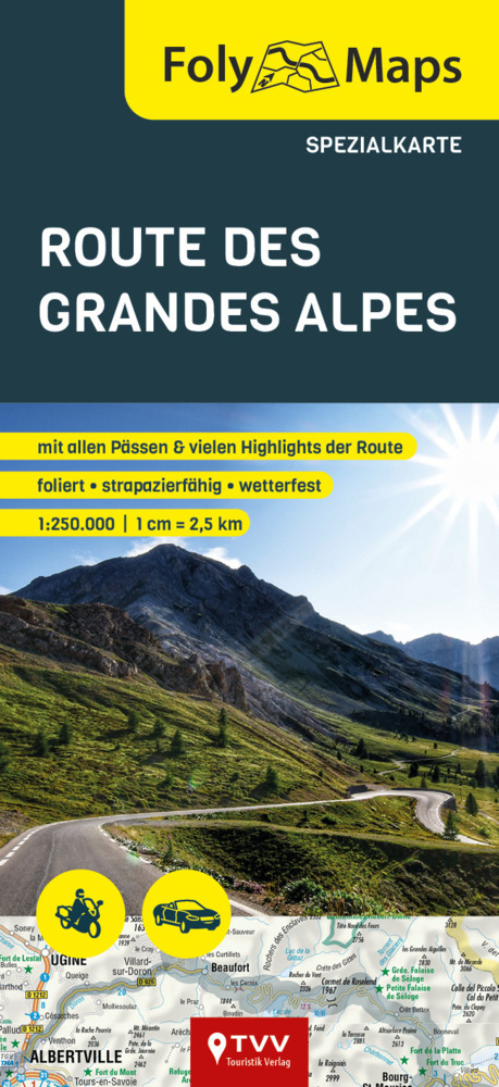 FolyMaps Route des Grandes Alpes Spezialkarte main product photo