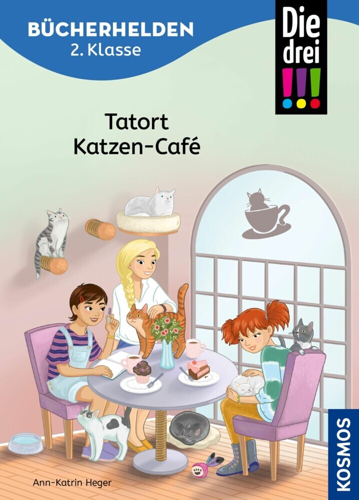 Die drei !!!, Bücherhelden 2. Klasse, Tatort Katzen-Café (drei Ausrufezeichen) main product photo