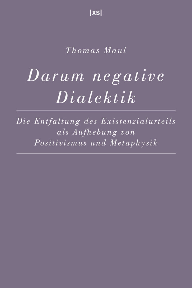 Darum negative Dialektik main product photo