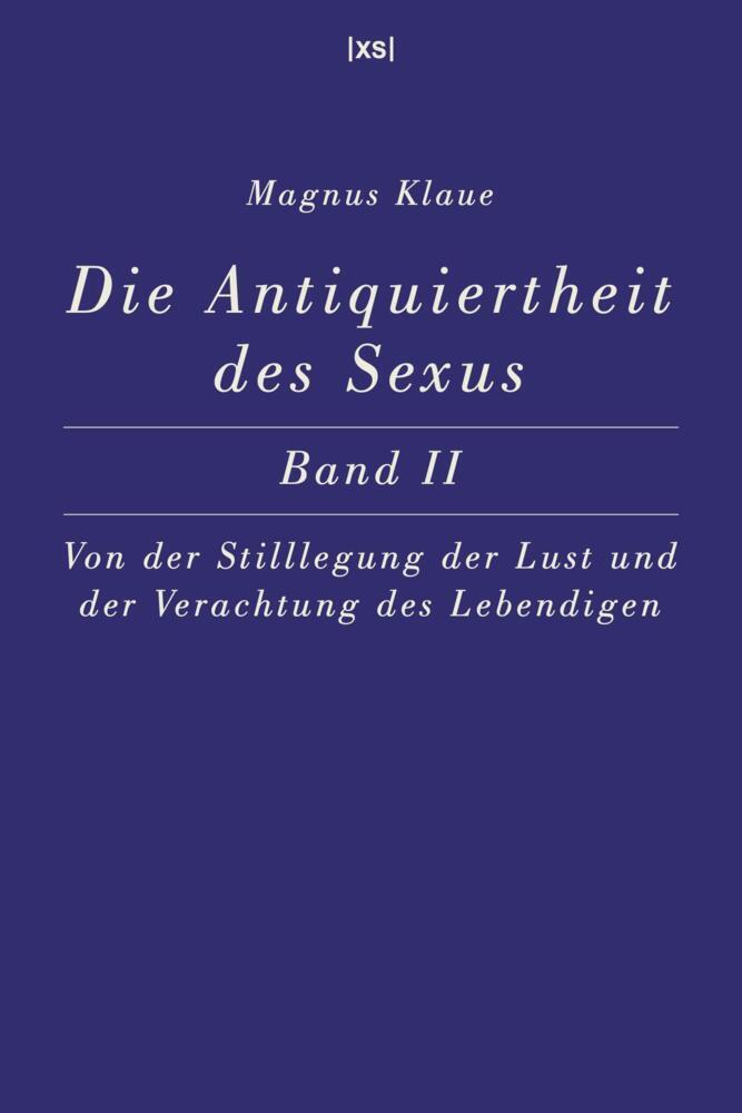 Die Antiquiertheit des Sexus - Band II main product photo