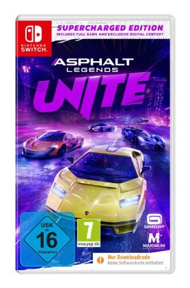 Asphalt Legends UNITE: Supercharged Edition (Code in Box), 1 Nintendo Switch-Spiel