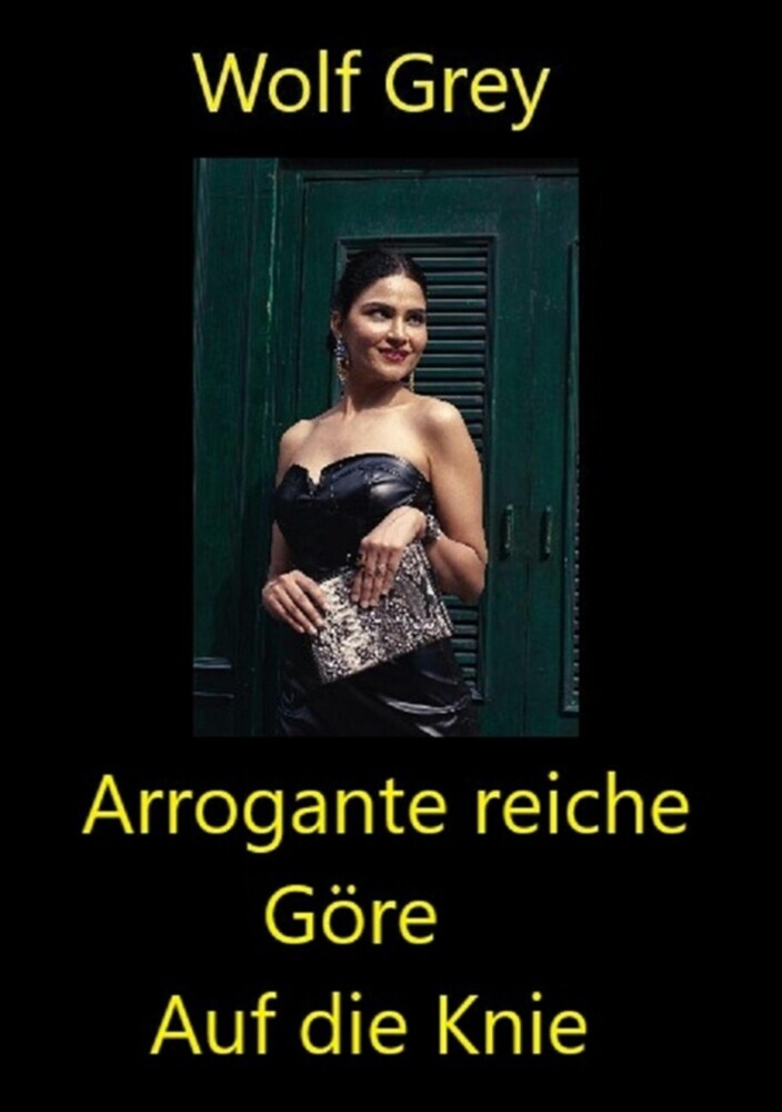 Arrogante reiche Göre auf die Knie main product photo