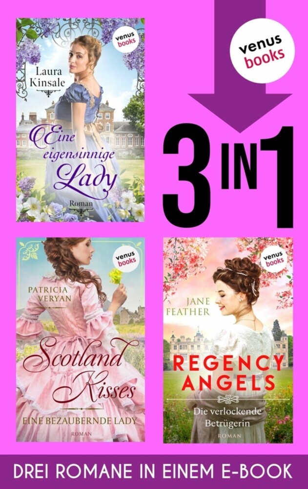 Eine eigensinnige Lady, Scotland Kisses 1 & Regency Angels 3 main product photo