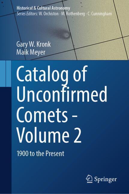Catalog of Unconfirmed Comets - Volume 2 main product photo