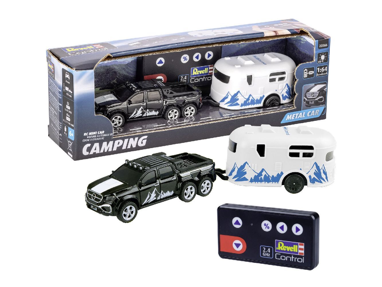Mini RC Car mit Wohnwagen main product photo