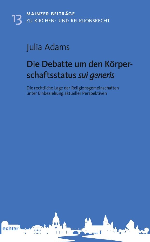 Die Debatte um den Körperschaftsstatus sui generis main product photo