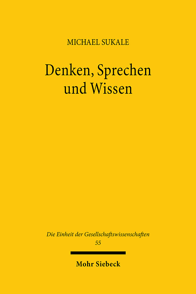Denken, Sprechen und Wissen main product photo