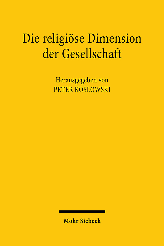 Die religiöse Dimension der Gesellschaft main product photo