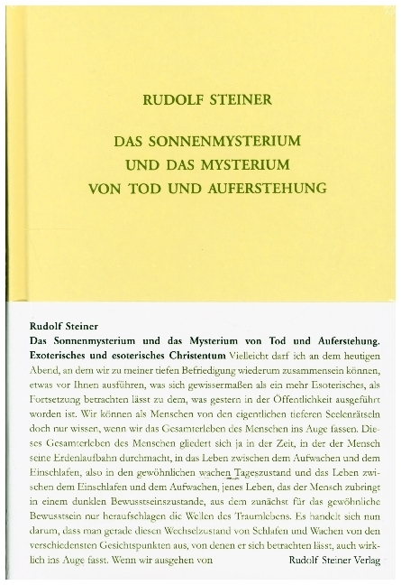 Das Sonnenmysterium und das Mysterium von Tod und Auferstehung main product photo