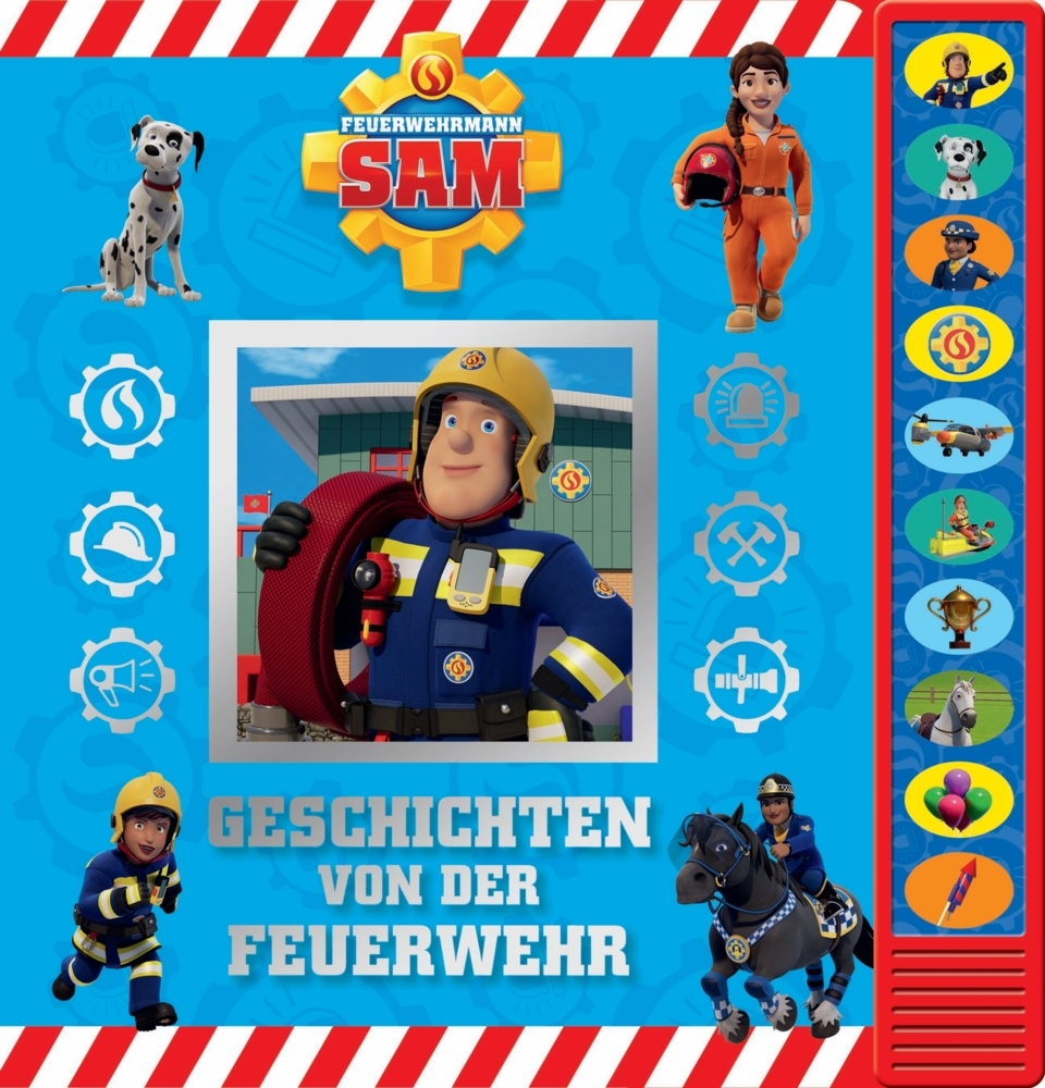 Feuerwehrmann Sam - Geschichten von der Feuerwehr - Pappbilderbuch zum Vorlesen - Soundbuch mit 10 fröhlichen Geräuschen main product photo