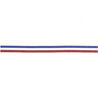 Webband Multi Streifen, Blau/Weiß/Rot