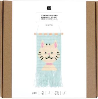 Longstitch Stickpackung Katze