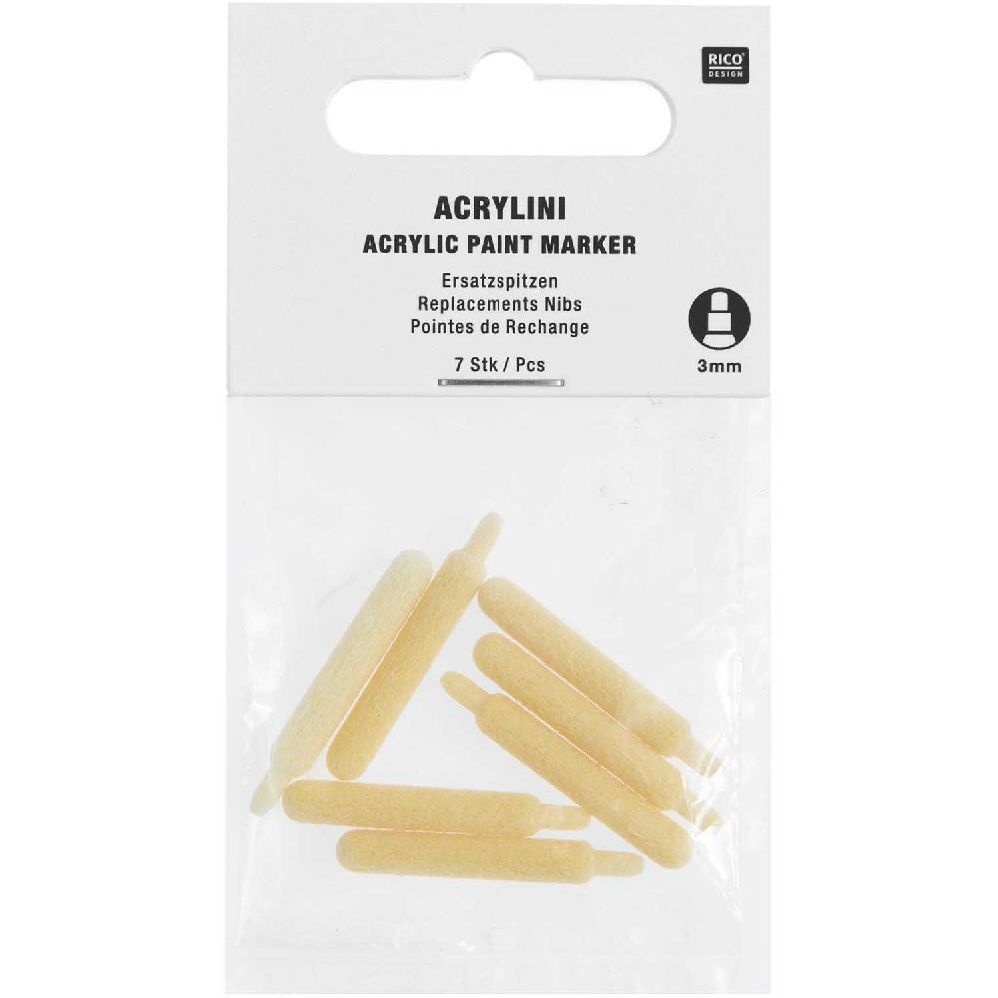Ersatzspitzen Acrylini Marker, 3 mm, 7 Stk main product photo
