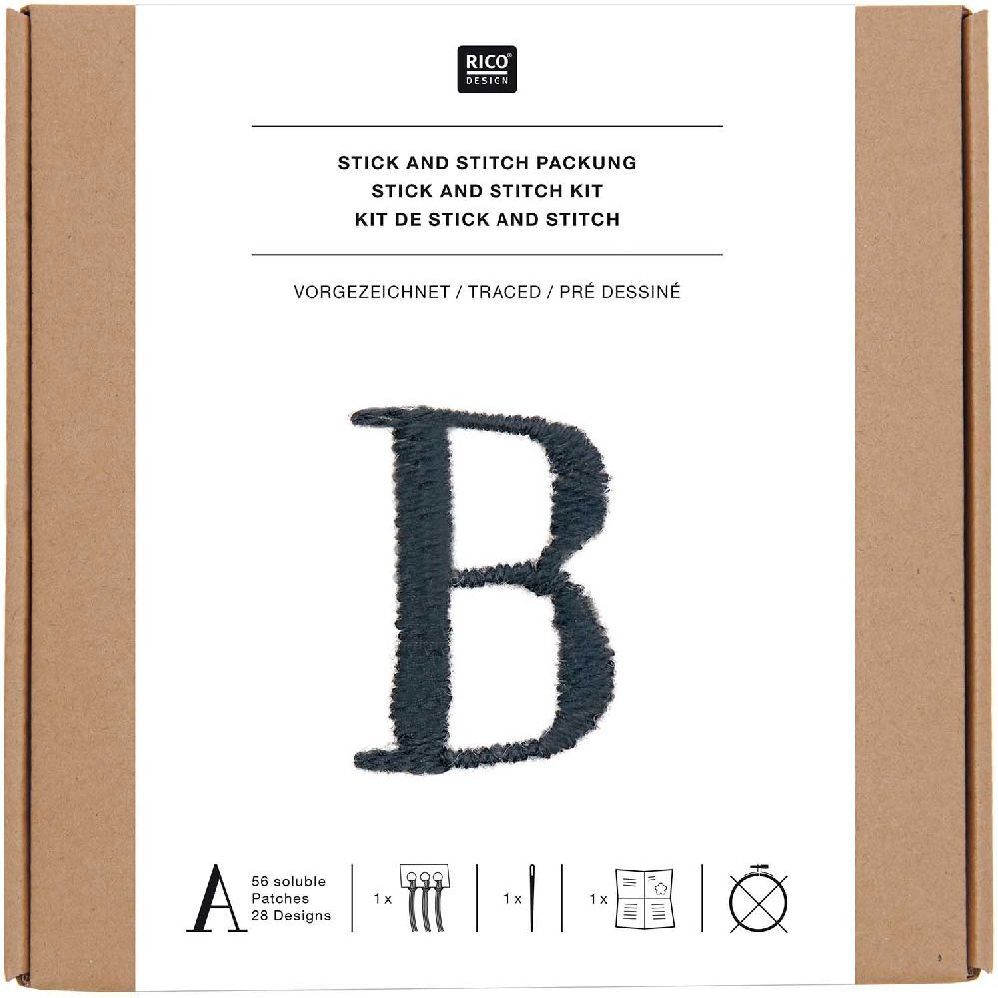 Stick & Stitch Packung Alphabet, schwarz main product photo