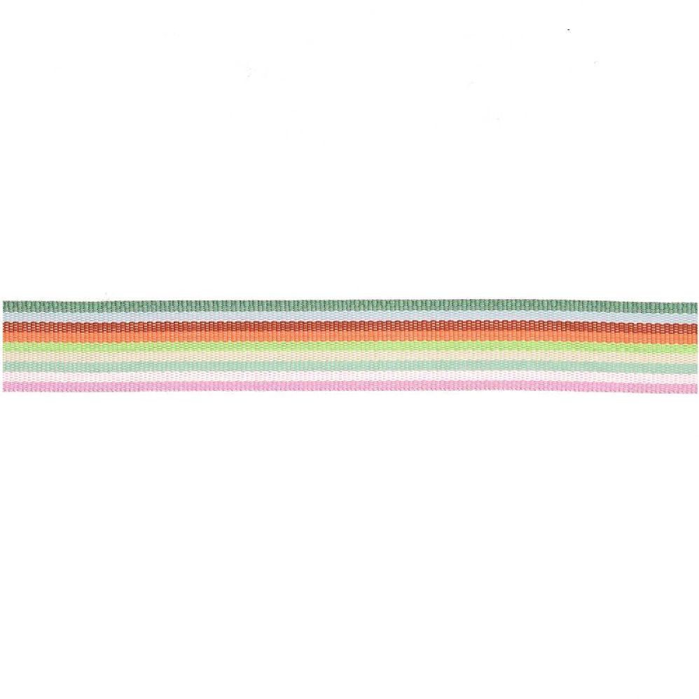 Webband Multi Streifen, Pink/Grün/Gelb/Rot/Blau main product photo