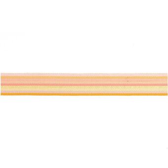Webband Multi Streifen, Orange/Grau/Gelb/Iri/Pink/Flieder
