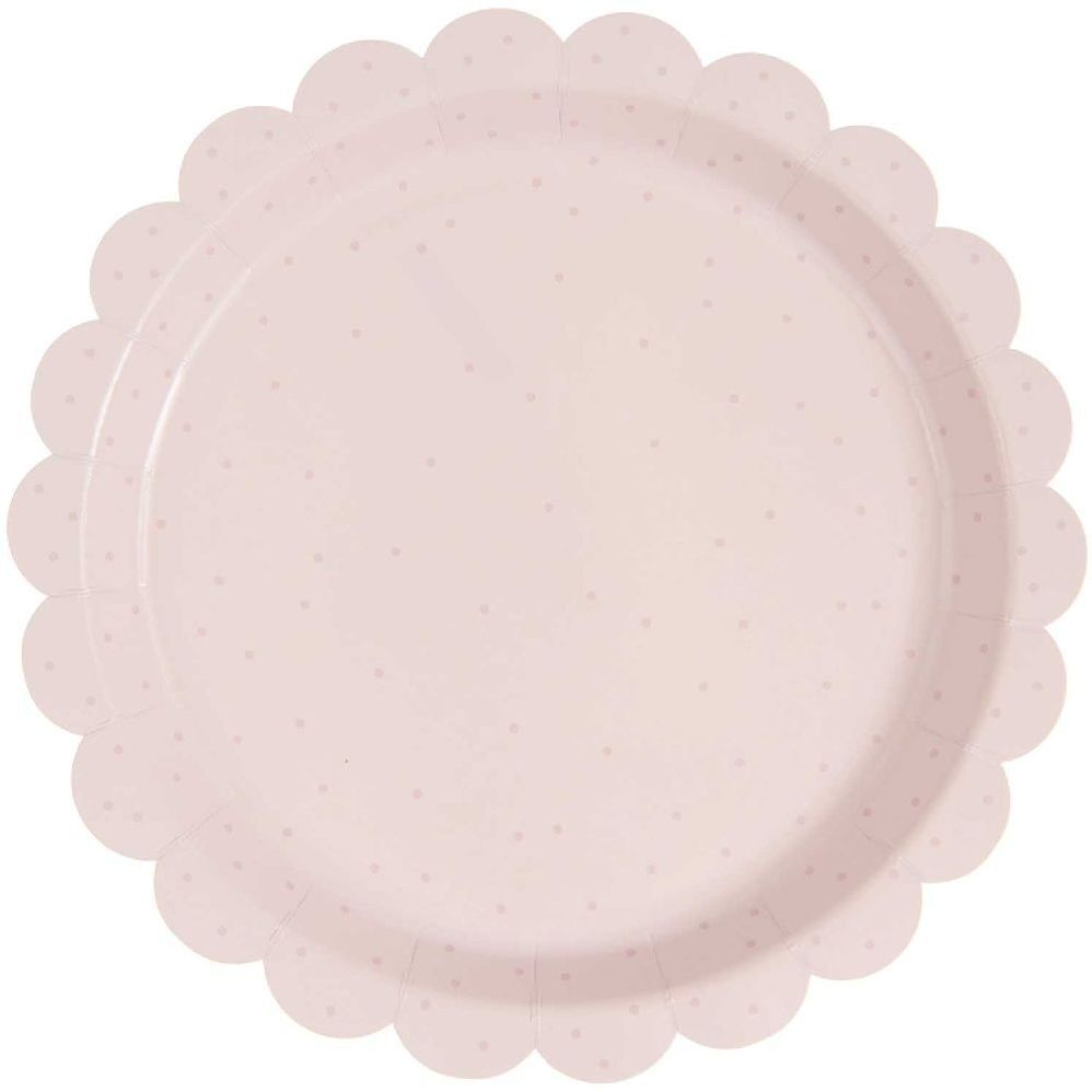 Pappteller Punkte, Puder Pink, FSC MIX main product photo