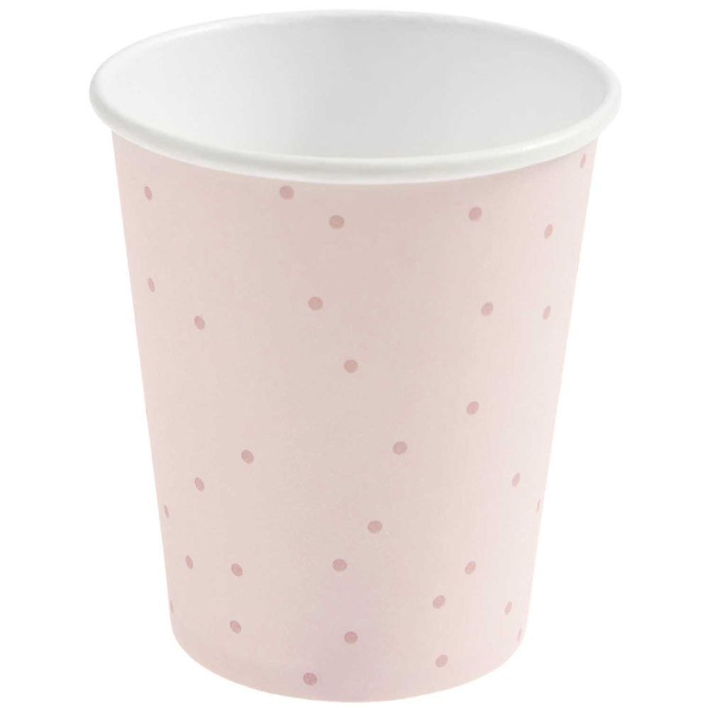 Pappbecher Punkte, Puder Pink, FSC MIX main product photo