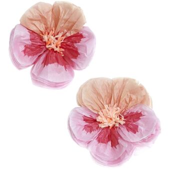 Seidenpapierblumen Stiefmütterchen, Pink, M, FSC MIX