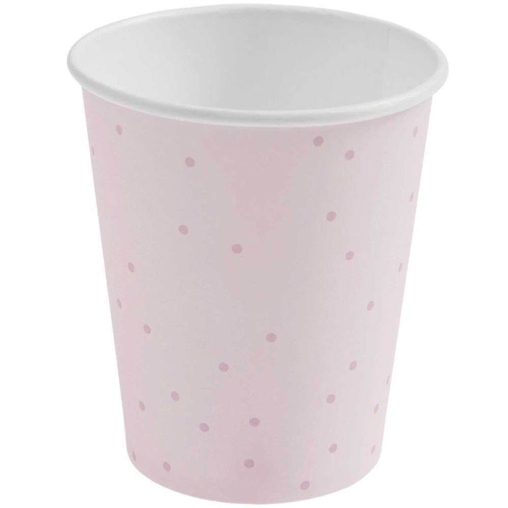 Pappbecher Punkte, Hellrosa, FSC MIX main product photo